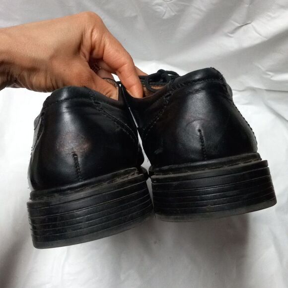 Florsheim Shoes Mens 11 Casual Oxfords Black Leather Derby Comfort main image 8